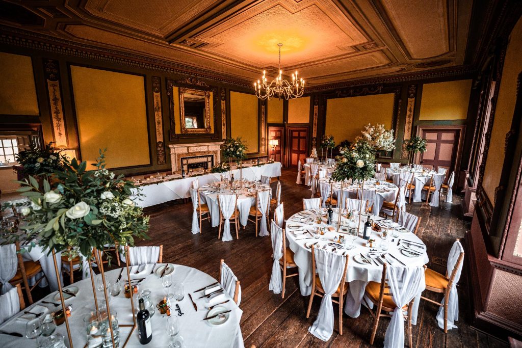 A charming dining room at Delapré Abbey.