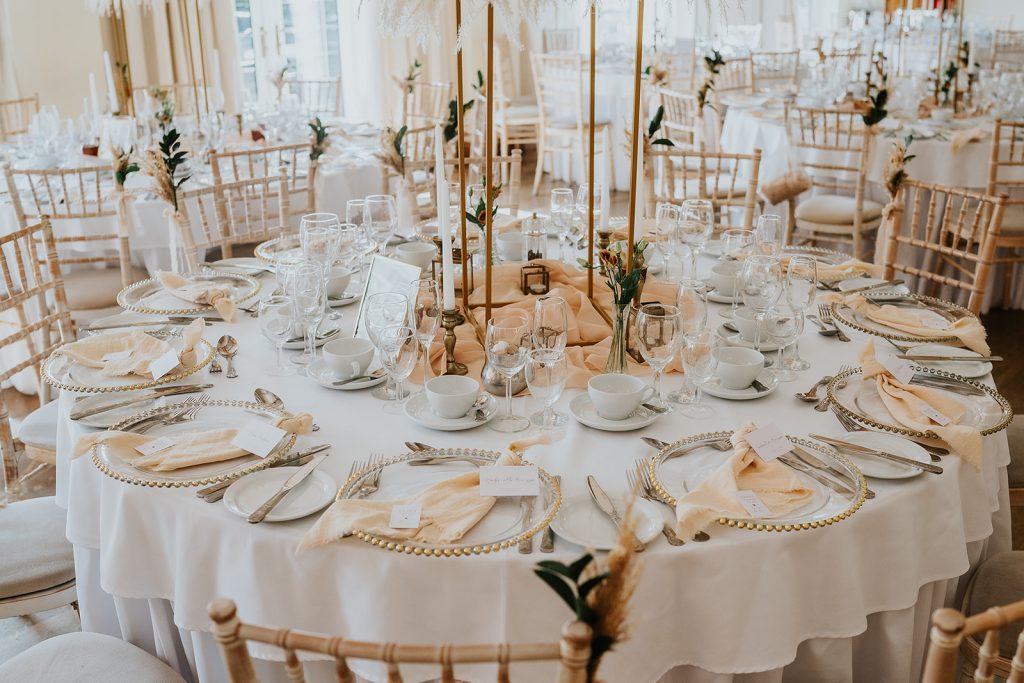 A lovely dining room at the Stanwick Hotel.